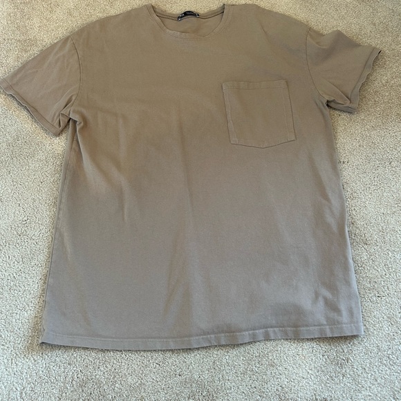 Zara Tan T-Shirt - Picture 1 of 3